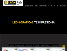 Tablet Screenshot of leongraficas.com